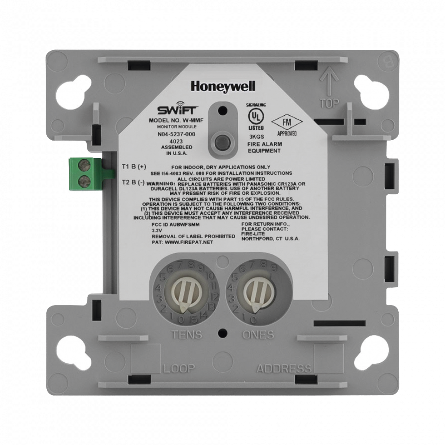 Módulo Monitor Inalámbrico / Protocolo FlashScan® de NOTIFIER / Incluye ...
